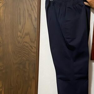 Lands’ End, elastic waist, navy blue, size 14
